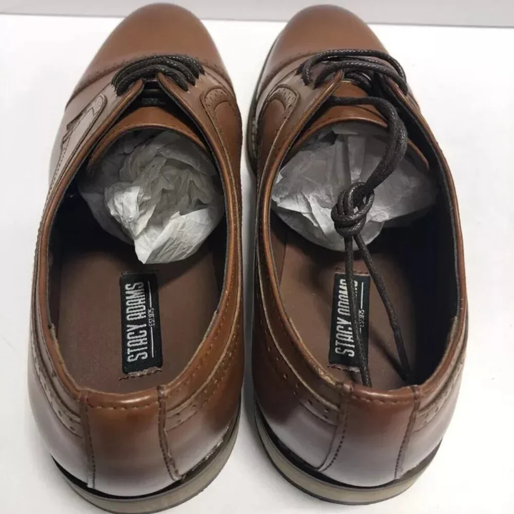 Stacy Adams Men’s Dickinson, Cap Toe Oxford Dress Shoes, Size 7M